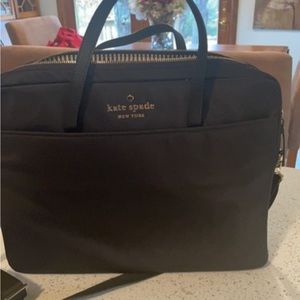 Kate Spade Shoulder Bag New with tags Black exterior  stripe on inside